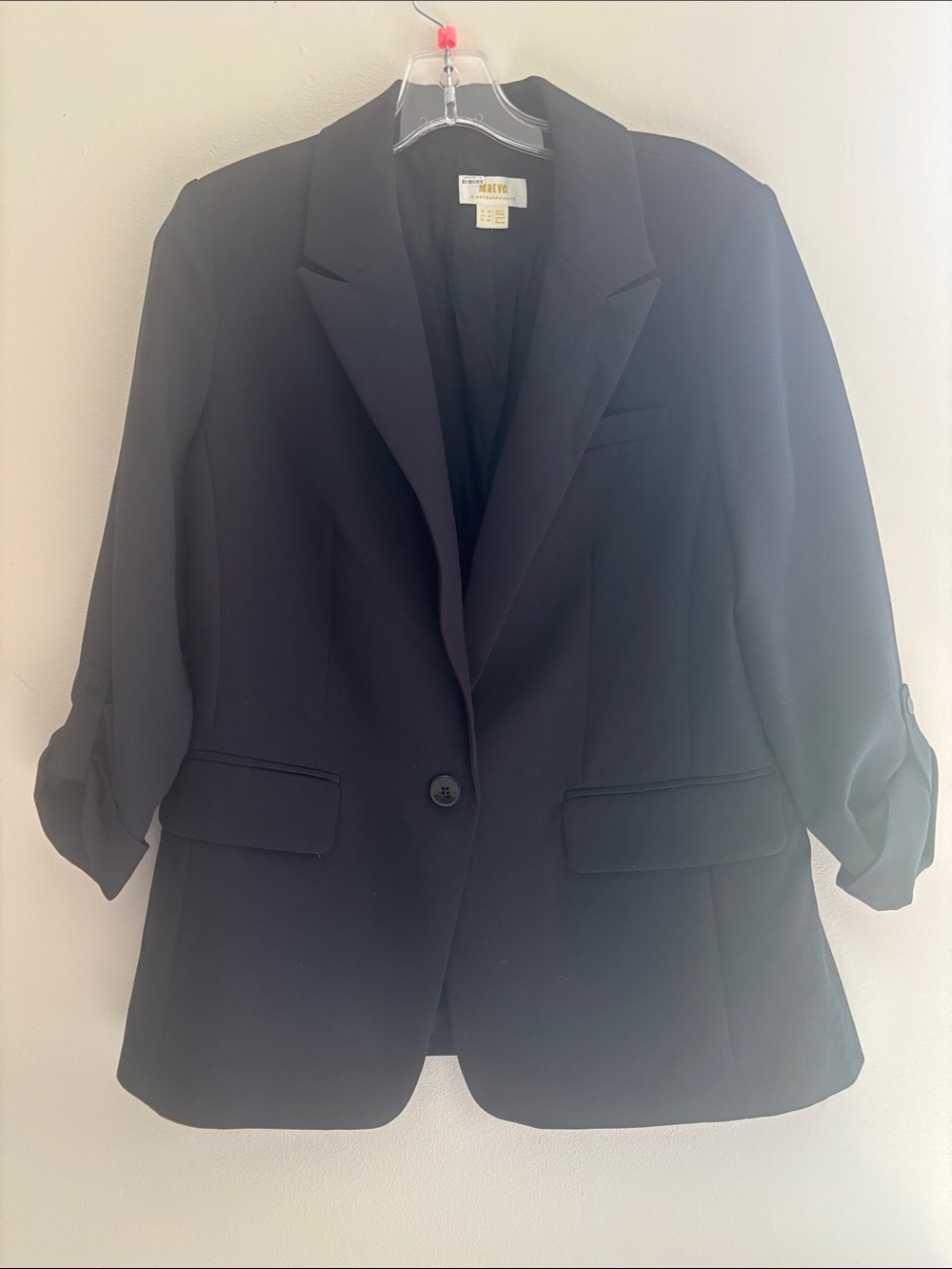 Mauve Black Women's Single-Button Blazer